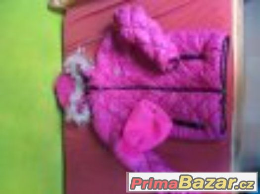 Dívčí značková bunda fuchsiová růžová barva na 14-16 let