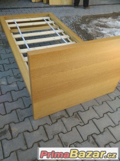 8 x POSTEL IKEA MALM + NOČNÍ STOLEK + LAŤKOVÝ ROŠT + MATRACE