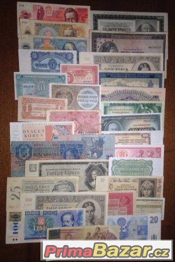 Sbírka staré bankovky 1919-1994 - 30kusů