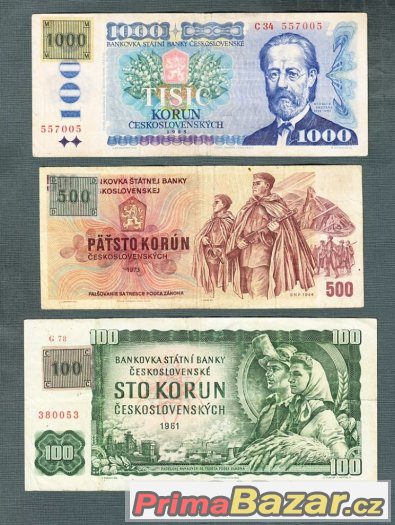 Staré bankovky - sestava 1961-1985 KOLEK