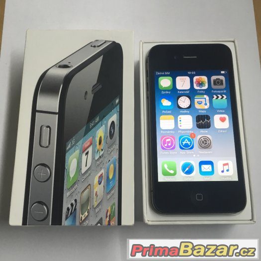 Apple iPhone 4S 8GB černý, 3 měsíce záruka, stav nového