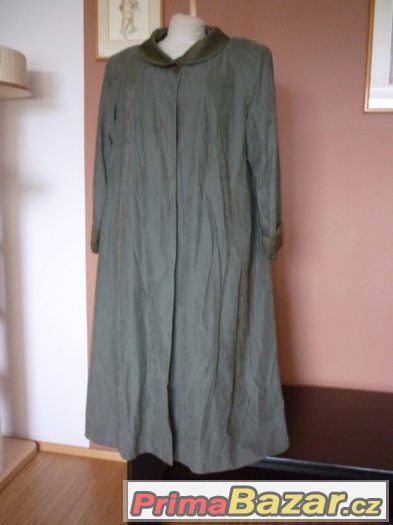 Extra velký dámský jarní dlouhý kabát, vel. 56-58 (XXXXXL)