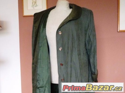Extra velký dámský jarní dlouhý kabát, vel. 56-58 (XXXXXL)