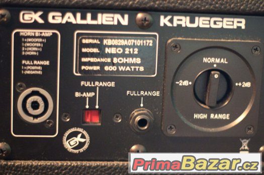 Prodám GALLIEN-KRUEGER 700RB-II + GALLIEN-KRUEGER NEO 212