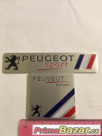 Hliníková samolepka PEUGEOT Motorsport - nálepka