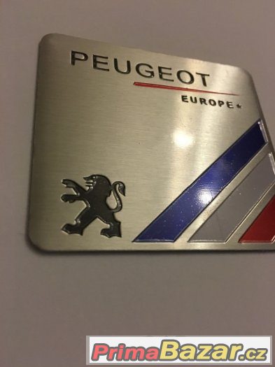 Hliníková samolepka PEUGEOT Motorsport - nálepka