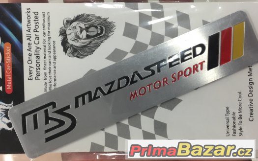 Hliníková samolepka MAZDA SPEED - nálepka