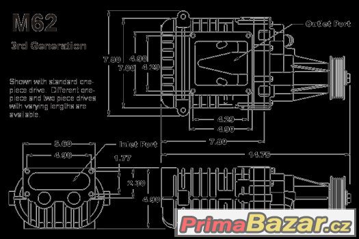 Kompresor Eaton M62 Mercedes – fotografie 4