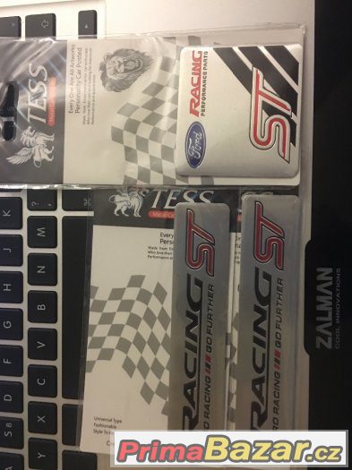 Hliníková samolepka FORD RACING ST - nálepka Hliníková samolepka FORD RACING ST - nálepka