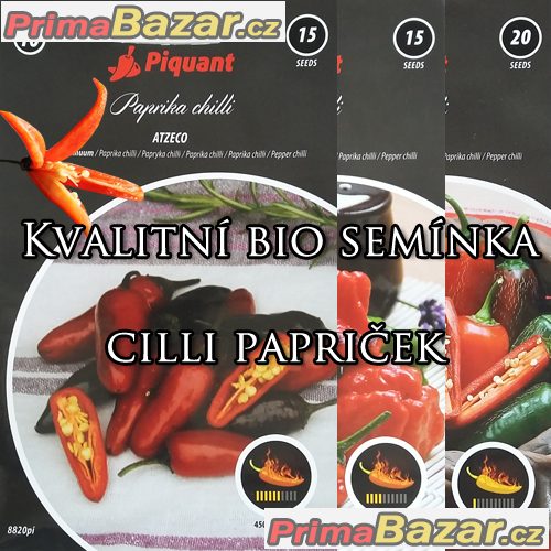 Kvalitní semínka chilli papriček