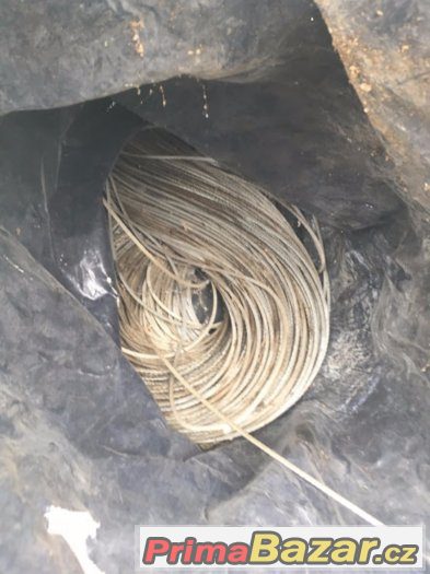 Ocelové lano 5 mm , délka 80-90 metrů
