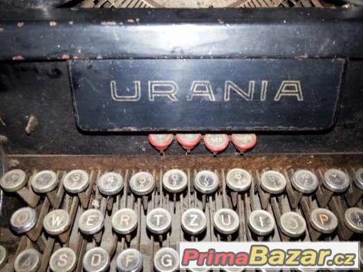 Starožitný psací stroj Urania