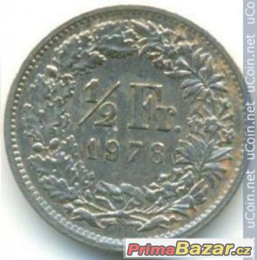 mince ½ Fr. 1978 (Copper-Nickel 22 stars)
