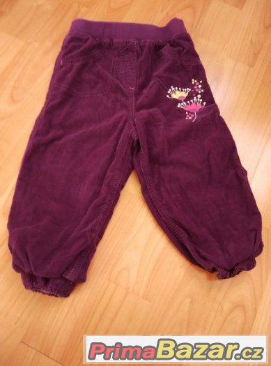 tm.fialove kalhoty s bavln.podsivkou vel.90