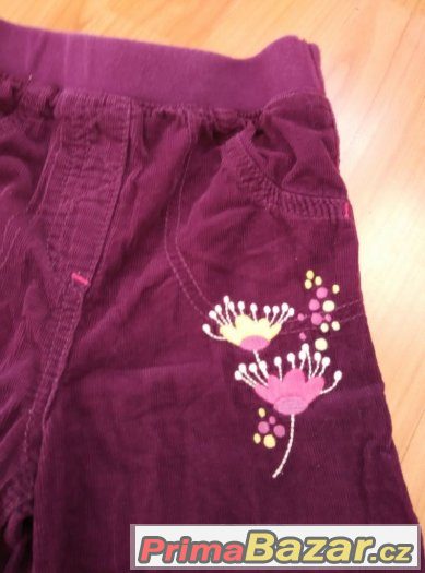 tm.fialove kalhoty s bavln.podsivkou vel.90