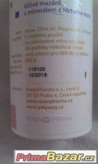 Polysanová maska RosenPharma při léčbě akné a ekzému