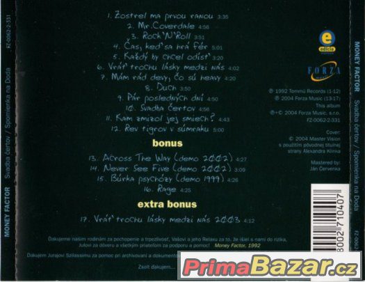 Prodám CD - Money Factor - Svadba Čertov - Spomienka Na Doda Prodám CD - Money Factor - Svadba Čertov - Spomienka Na Doda
