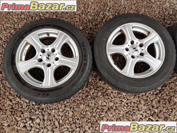 sada alu kola Hyundai 5x114.3 6.5jx15 et40 pneu Champiro gt 185/65 r15 88t zet 10 60% vzorek cena:4990