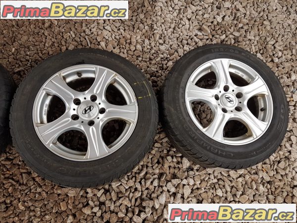 sada alu kola Hyundai 5x114.3 6.5jx15 et40 pneu Champiro gt 185/65 r15 88t zet 10 60% vzorek cena:4990