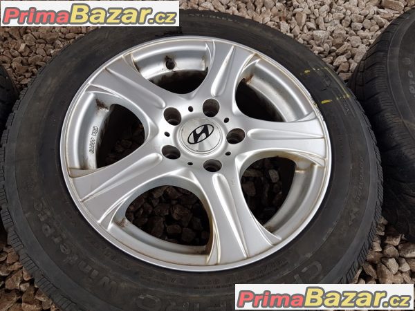 sada alu kola Hyundai 5x114.3 6.5jx15 et40 pneu Champiro gt 185/65 r15 88t zet 10 60% vzorek cena:4990