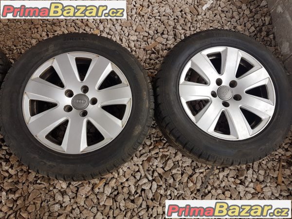 sada alu kola Audi s pneu Pirelli 4F0601025AN 5x112 7jx16 et42