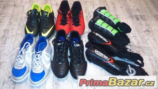 Dětské kopačky NIKE, HUMMEL, UMBRO, vel. 32,33,34EU,chrániče