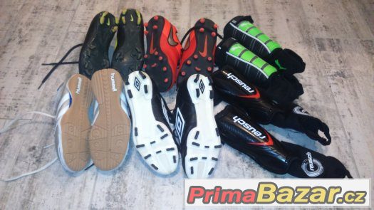 Dětské kopačky NIKE, HUMMEL, UMBRO, vel. 32,33,34EU,chrániče