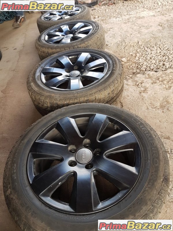 sada alu kola Audi s pneu Champiro černý lak 4F0601025AN 5x112 7jx16 et42