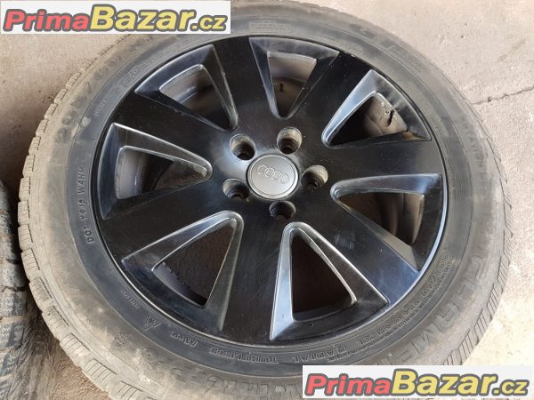 sada alu kola Audi s pneu Champiro černý lak 4F0601025AN 5x112 7jx16 et42