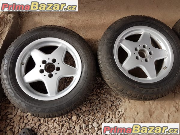 sada alu kola Mercedes rial s pneu Dunlop 5x112 7.5jx16 et35