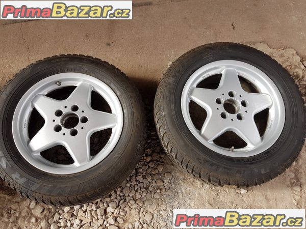 sada alu kola Mercedes rial s pneu Dunlop 5x112 7.5jx16 et35