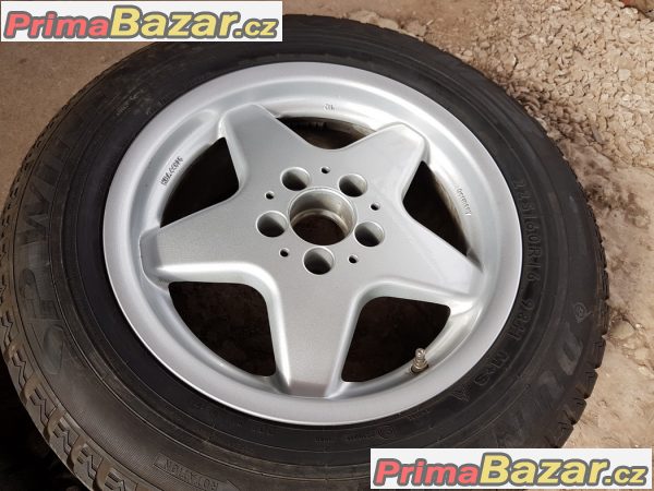 sada alu kola Mercedes rial s pneu Dunlop 5x112 7.5jx16 et35