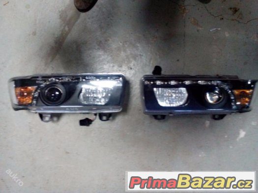 Přední LED čiré světlomety na BMW E36