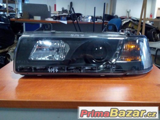 Přední LED čiré světlomety na BMW E36