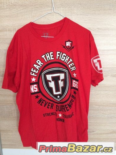 panske-triko-fear-the-fighter-kickbox-nove-cervene