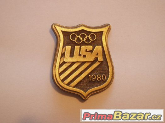 Originál přezka USA z Olympiády 1980