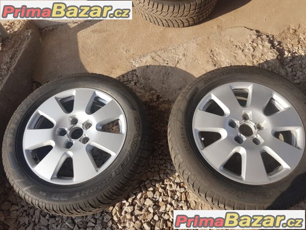 sada alu kola Audi VW s pneu Dunlop 4L0601025af 5x130 7.5jx18 et53