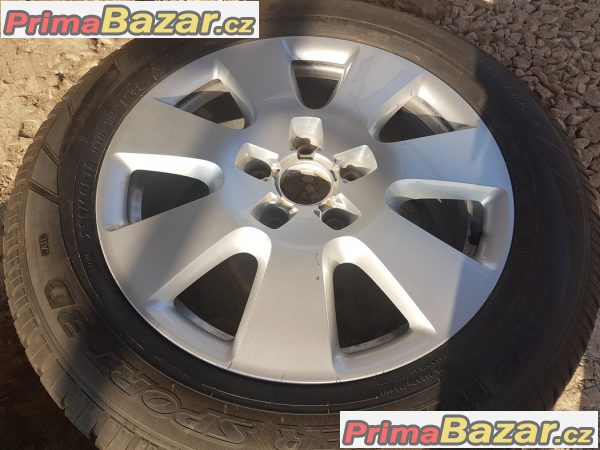 sada alu kola Audi VW s pneu Dunlop 4L0601025af 5x130 7.5jx18 et53