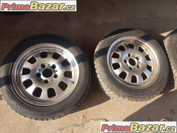 sada alu kola BMW s pneu zanovni Hankook 5x120 7jx16 is47