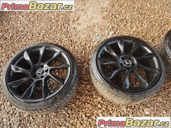 sada alu kola Mercedes Audi se zanovni pneu dot3916 Černý lak  5x112 2x 9jx20 et35