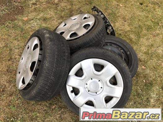 Zimní pneu s plechovými disky 5x100 Barum polaris 195/50/15