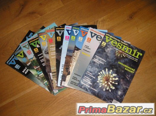 Časopis VESMÍR-kompletní ročníky 1999, 2001 a 2002