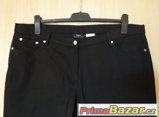 NOVÉ DÁMSKÉ ČERNÉ KALHOTY / RIFLE zn. BPC vel. 48 / XXL