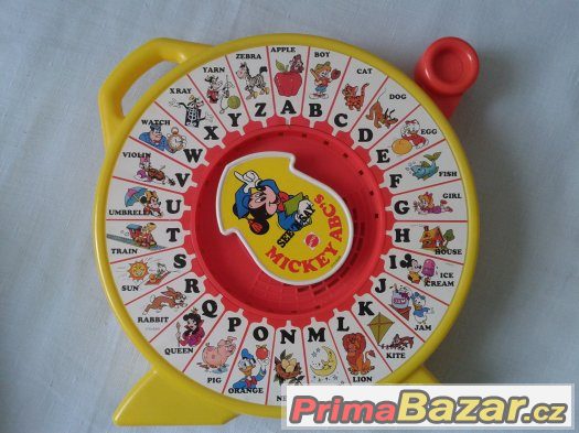 Retro hračka - učte se anglickou abecedu s Mickey Retro hračka - učte se anglickou abecedu s Mickey