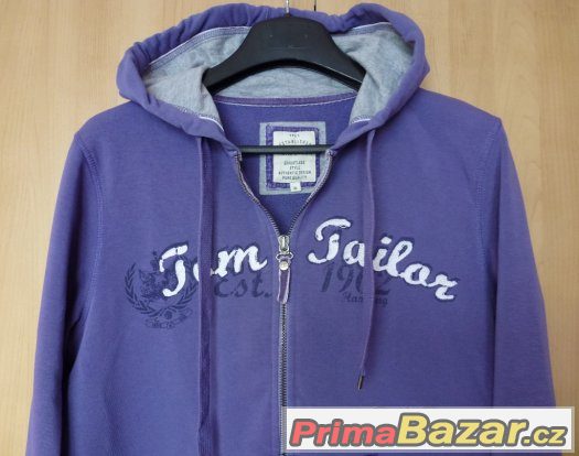 DÁMSKÁ SPORTOVNÍ MIKINA NA ZIP A S KAPUCÍ TOM TAILOR vel. XL