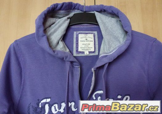 DÁMSKÁ SPORTOVNÍ MIKINA NA ZIP A S KAPUCÍ TOM TAILOR vel. XL