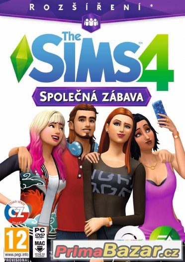 THE SIMS 4 : SPOLEČNÁ ZÁBAVA - ČESKÉ TITULKY - NOVÁ - PC DVD