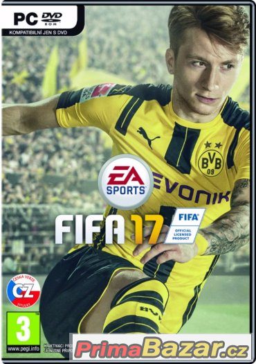 FIFA 17 - ČESKÉ TITULKY - NOVÁ - PC DVD