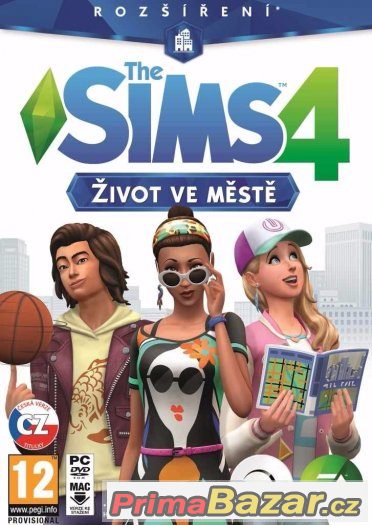 THE SIMS 4 : ŽIVOT VE MĚSTĚ - ČESKÉ TITULKY - NOVÁ - PC DVD