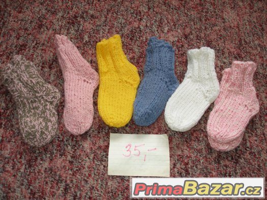 Ponožky pro děti ručně pletené